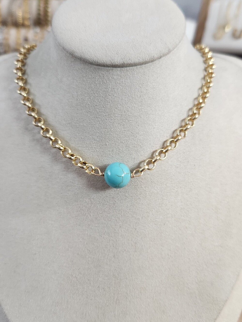 Turquoise Stacking Necklace